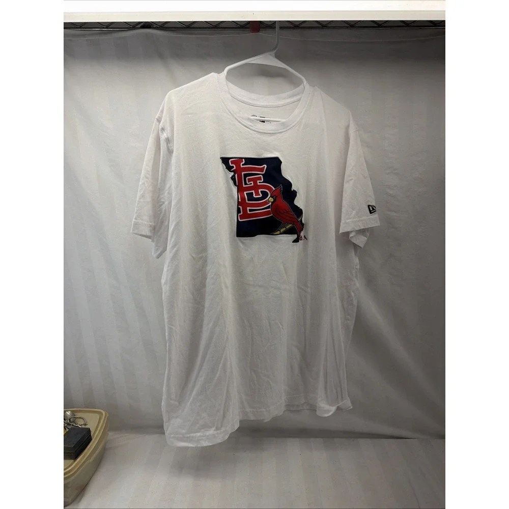 St Louis Cardinals Shirt Mens Xl Gray '47 Brand Cotton Slub Knit MLB